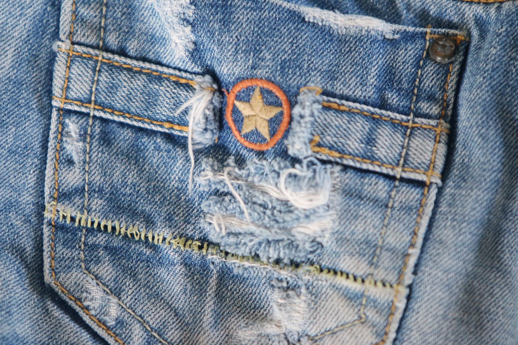 Embroidered custom patch on jacket